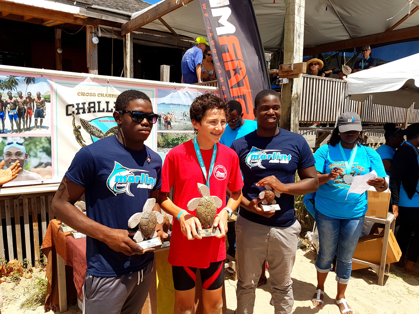 Nevis to St Kitts Cross Channel Winners